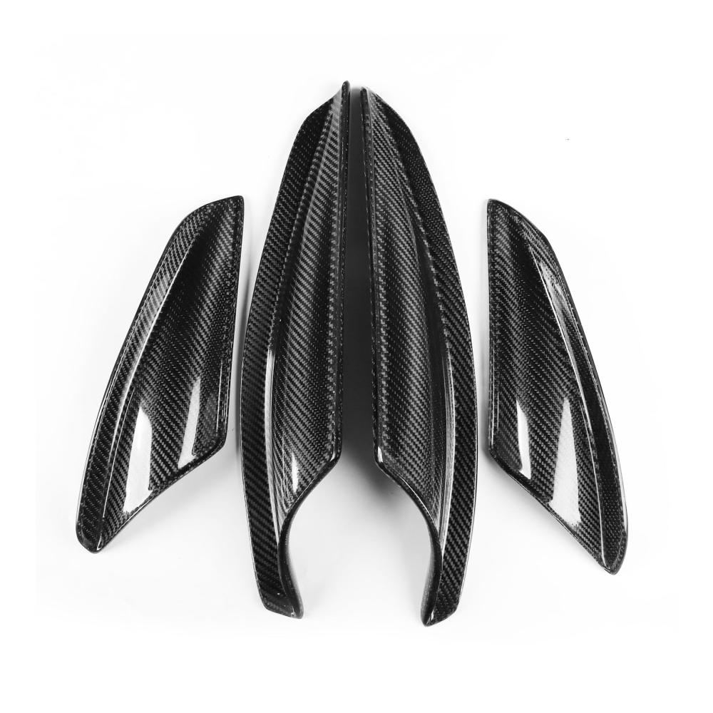 Ultimativer Kohlefaser Frontspoiler für EVO | Verbesserte Aerodynamik und Aggressives Styling | Leicht zu installieren | Hochwertiges Material | Frontstoßstange Seite Spoiler Abdeckung inklusive 4PCS