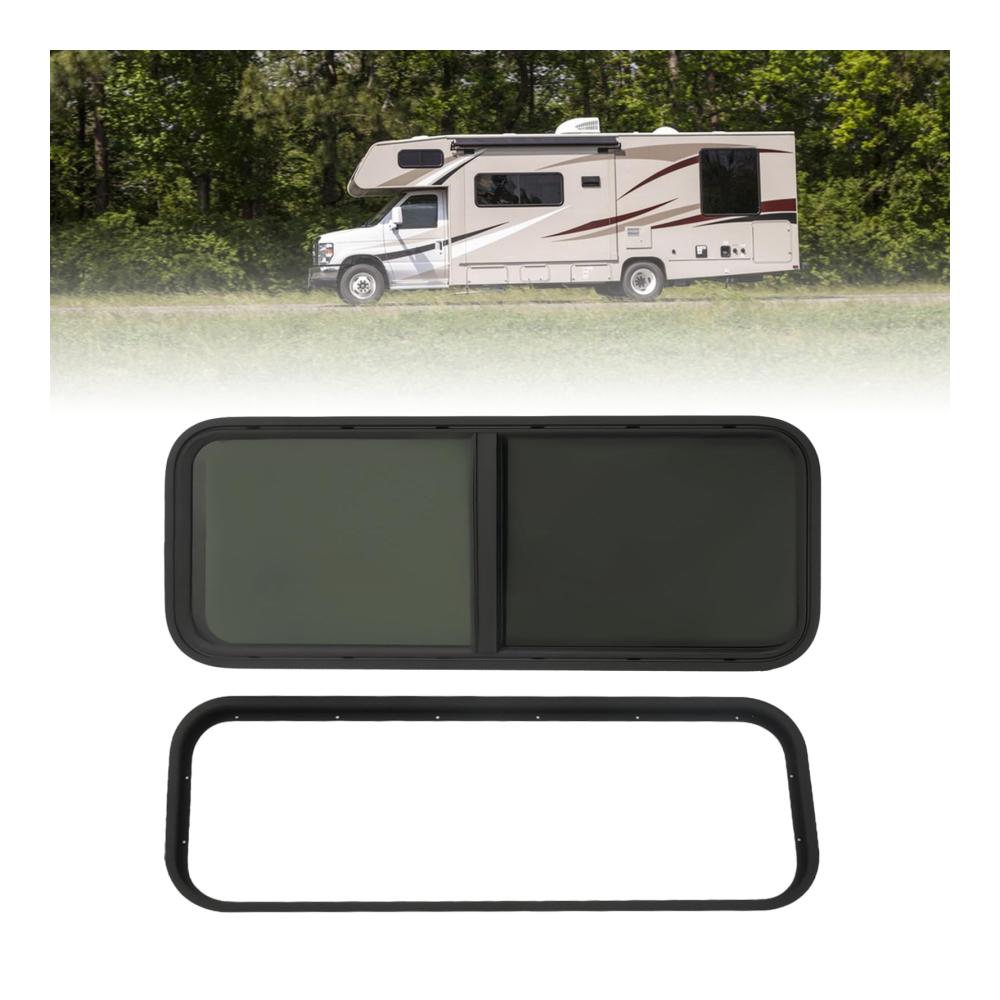 Erfrischen Sie Ihr Caravan-Interieur mit diesem getönten Schiebefenster! Insektenschutz und Stil kombiniert. Ideal für Wohnwagen und Kastenwagen