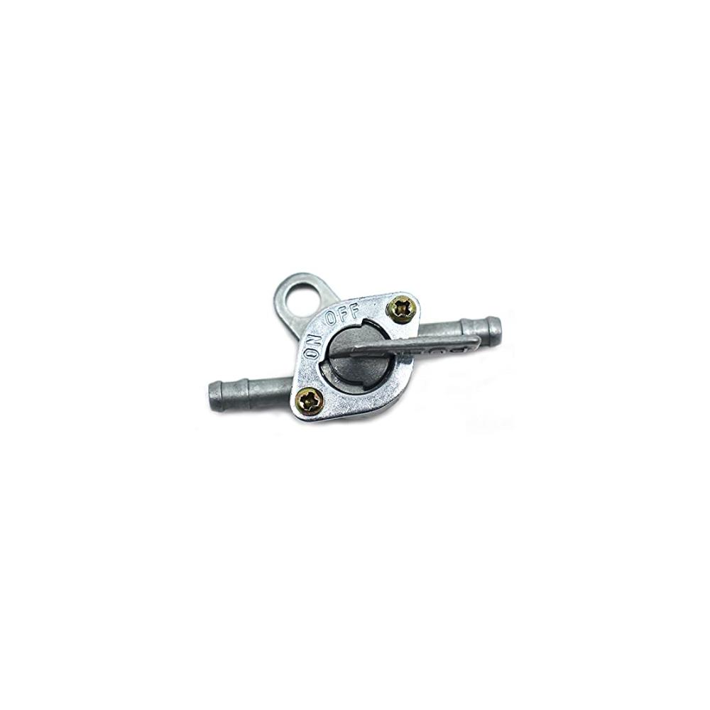 Motorrad Benzinhahn Ölschalter Benzinhahn Schalter Universal - 6mm Tank Anschluss - Kraftstofftank für Offroad Karts & Quads - 4 Stück inklusive - Haltbar und vielseitig