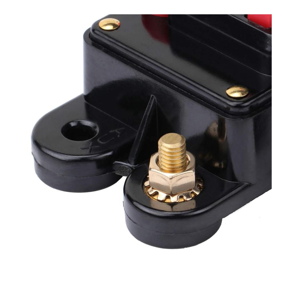 Schutzschalter Leistungsschalter mit manueller Rückstellung 150A Sicherungshalter für Trolling Motor Auto Marine Boot Bike Stereo-Audio. Perfekt für 12V-24V DC Inline-Sicherungswechselrichter. Schützen Sie Ihre Geräte