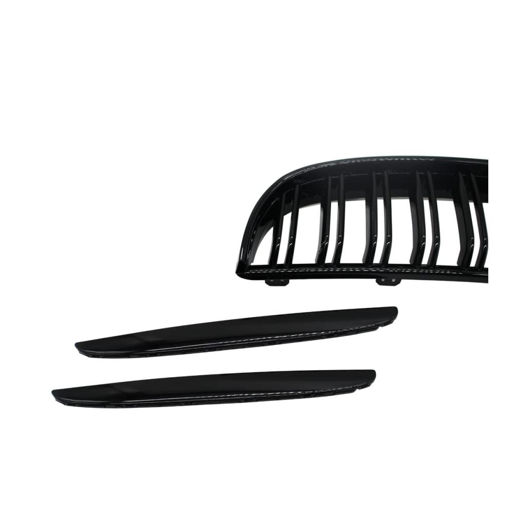 Glanzschwarzer Frontgrillspoiler-Set für BMW 3er E90 E91 05-08 | Verbessern Sie das Aussehen Ihres Fahrzeugs mit diesen hochwertigen Nieren-Grills! Kompatibel mit 325xi 320i 325i 328i 330i 335i xDrive