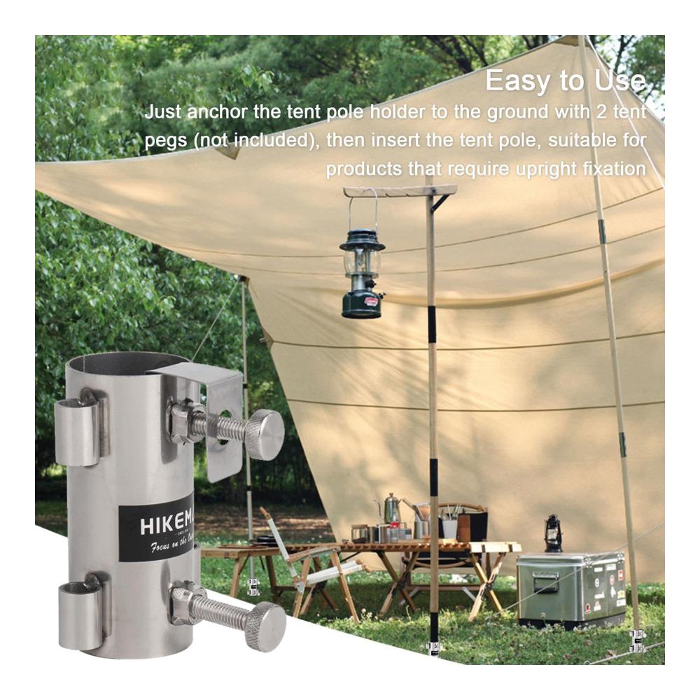 Robuster Spannhebel Verstellbarer Schirmständer für Camping und Outdoor-Aktivitäten – Metallverstärkter Rohrfixator für sicheren Halt und Windbeständigkeit