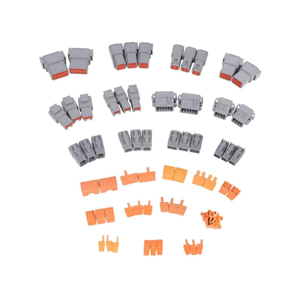 Hochwertiges Zündkerzenstecker-Set für KFZ - Wasserdichte Verbindung für Auto Motorrad Boot & LKW - 16-teiliges DTM Steckverbinder Kit inklusive verschiedenen Steckergrößen