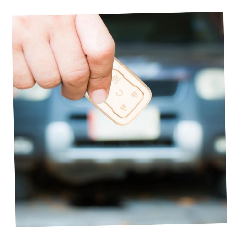 Premium Schlüsselgehäuse für Autoschlüssel - Robuste Schutzhülle aus TPU - Schlüsselanhänger Hülle für Schlüssellos Autos - Weiß