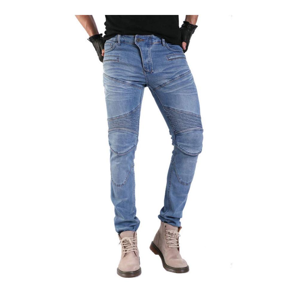 Herren Motorradhose Jeans Motorrad Hose Motorradrüstung Schutzauskleidung Motorcycle Biker Pants - Hochwertige Hosen für Motorradfahrer mit verstärktem Schutz - Stilvolle Jeans mit CE-geprüften Protektoren und atmungsaktivem Material - Ideal für jede Fahrt