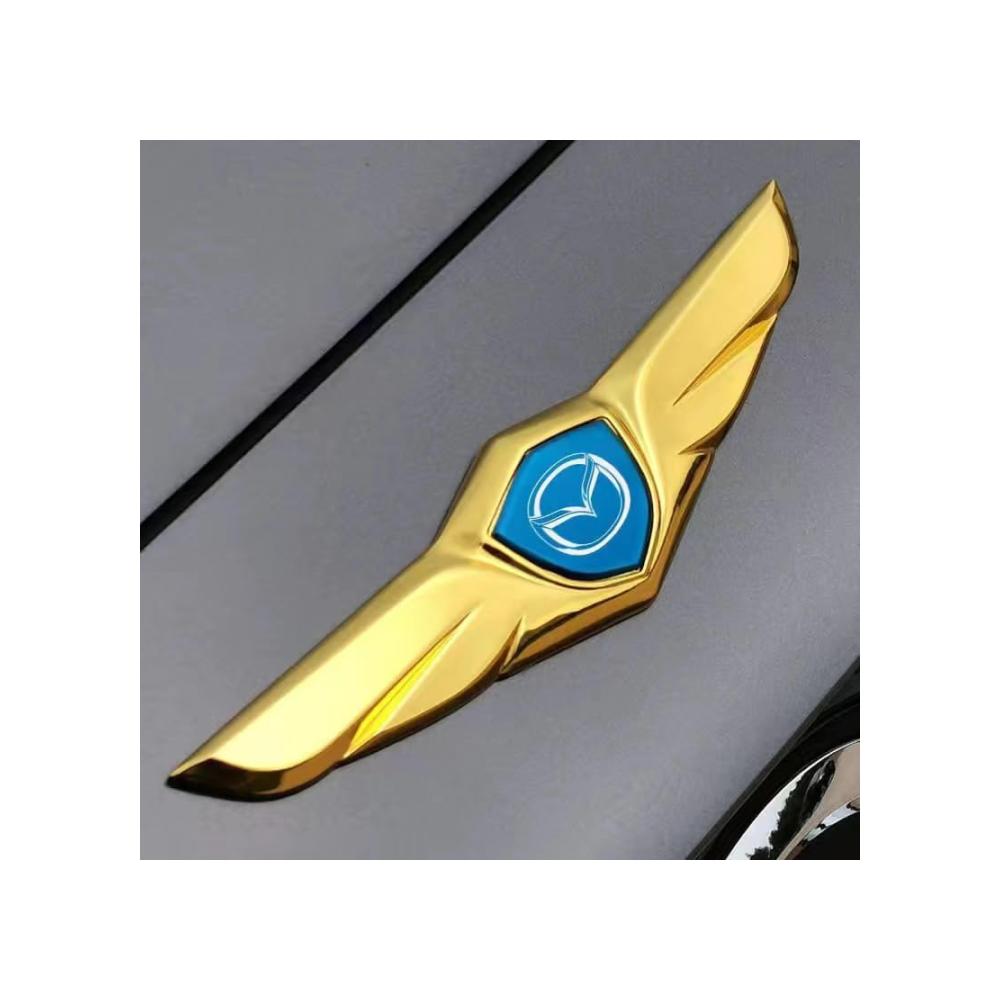 Hochwertiges Auto Emblem für Mazda 6 2012-2017 - Metalllogo Sticker für Haube & Kofferraum - Wasserdichtes dekoratives Zubehör für stilvolles Car-Styling & Karosserie-Anbauteile