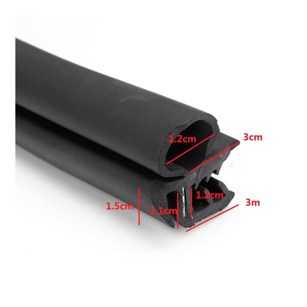 Wasserdichte Fenster & Türdichtung für Transporter T4 T5 MK4 1990-2003 | Auto Vorne Links Fahrerseite | Hohe Qualität Gummidichtung | Schützt vor Lärm Wasser & Staub