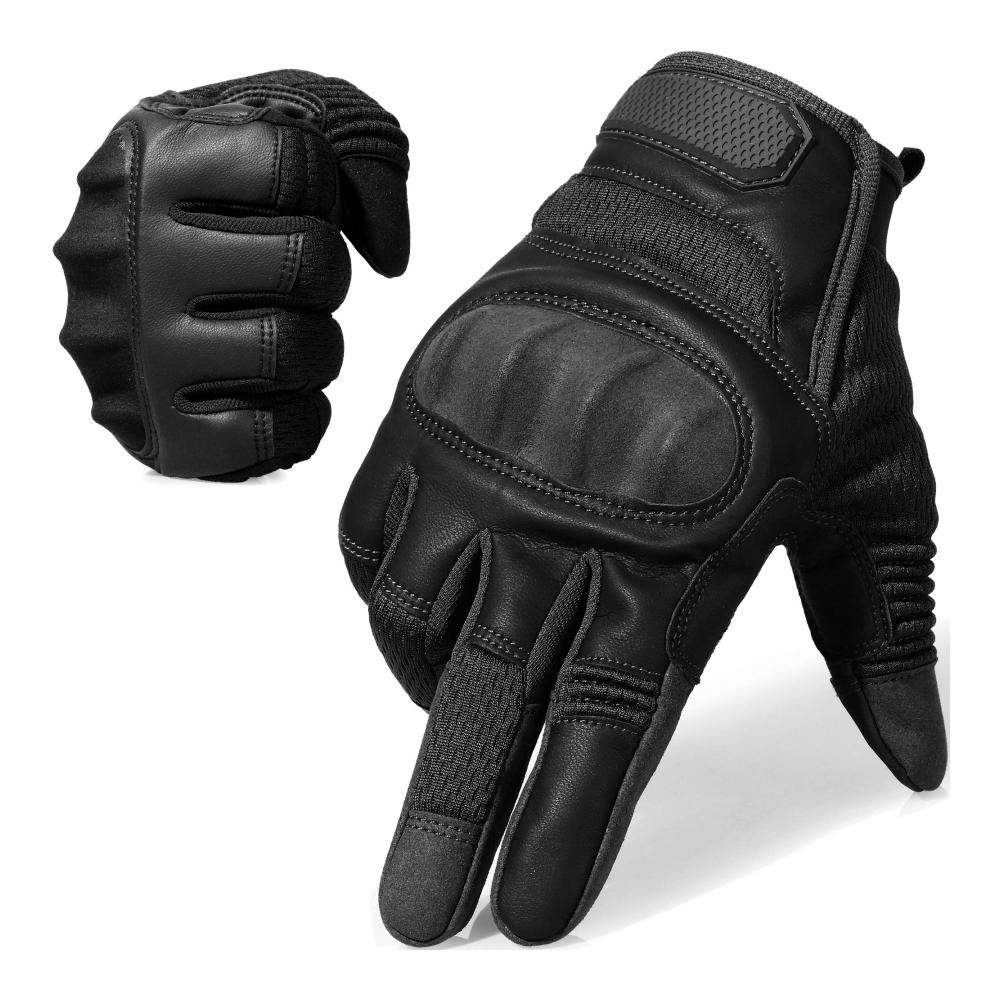Motorradhandschuhe Herren Damen Touchscreen | Taktische Handschuhe für Motorradrennen Airsoft & mehr | Komfortable Fahrradhandschuhe für Mountainbike Motorcross | Robuste Motorradhandschuhe Herr