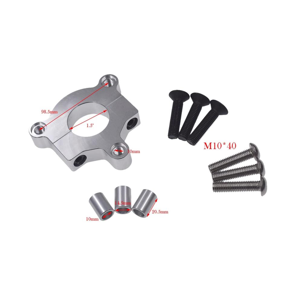 Hochwertiges CNC-Silberkettenradadapter-Kit für 49cc 50cc 66cc 80cc motorisierte Fahrräder - Perfekte Passform für verbesserte Leistung und Haltbarkeit