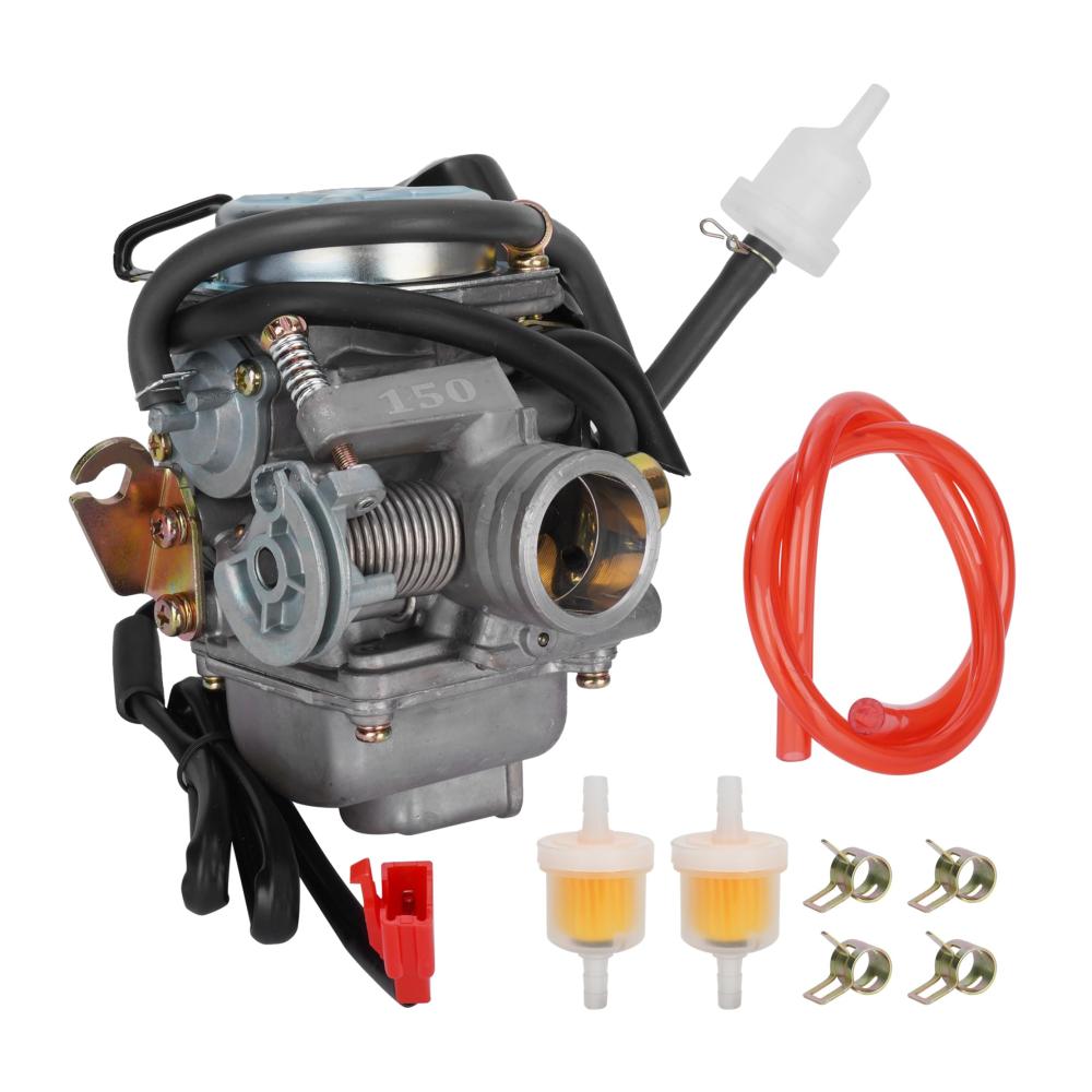Hochwertiger PD24J Vergaser 24mm für 4-Takt GY6 125cc 150cc ATV Go-Karts Roller Mopeds QMJ/QMI157 QMJ/QMI152 - Verbesserte Vergaseranlagen