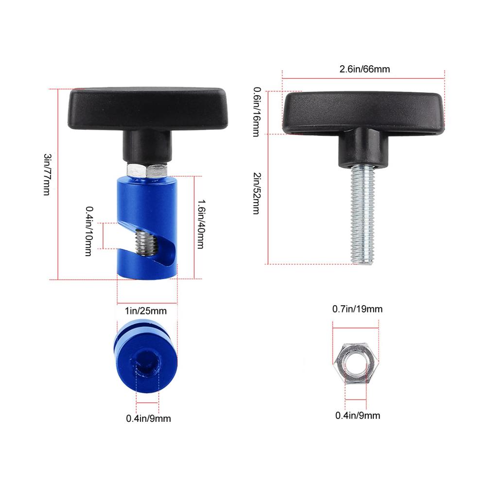 2er Set Haubenlift-Stützklemmen & Halteclips für Heckklappe Kompatibel mit 12-mm-Zündkerzen – Universelle Kfz-Ersatzteile für effizientes Arbeiten