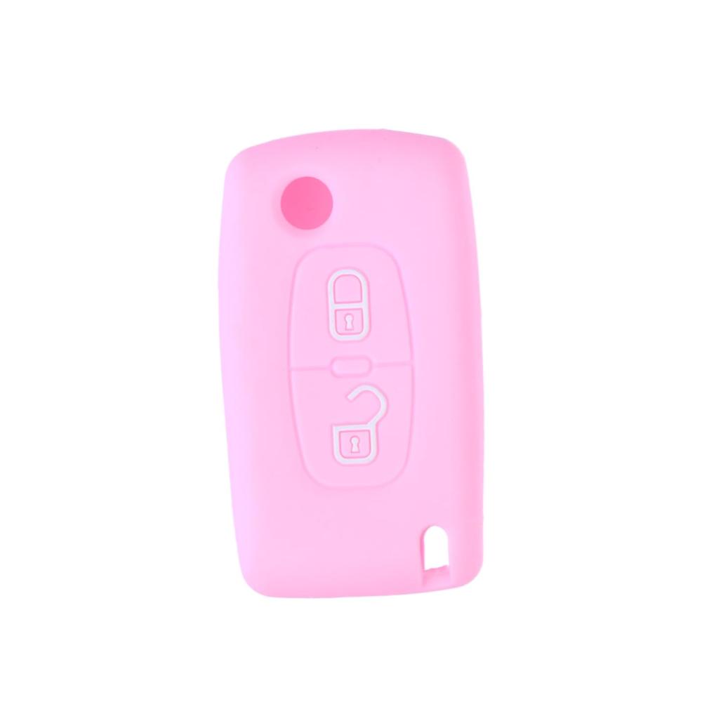 Schlüsselgehäuse Organizer 2er Pack – Silikon Schlüsseletui für Auto & Zuhause – Schlüsseltasche mit Faltschließe – Praktisches Schlüsselbox Set in Rosa für sichere Aufbewahrung