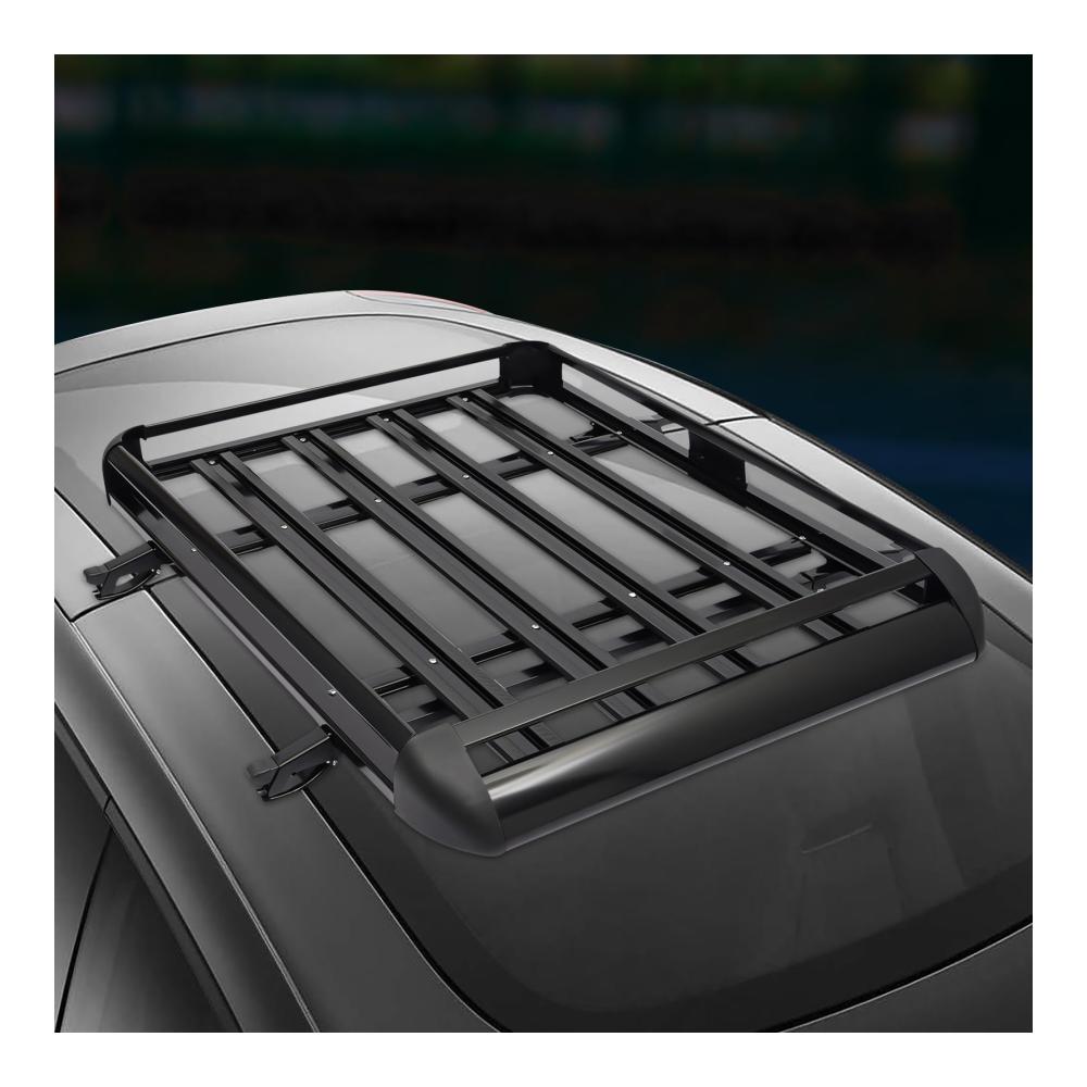 Dachträger Aluminium 130x100cm - Universal Dachkorb fürs Auto | Gepäckkorb mit einstellbarer Breite | Bis zu 68kg Belastbarkeit | Ideal für Gepäck Fracht und mehr! Entdecken Sie jetzt