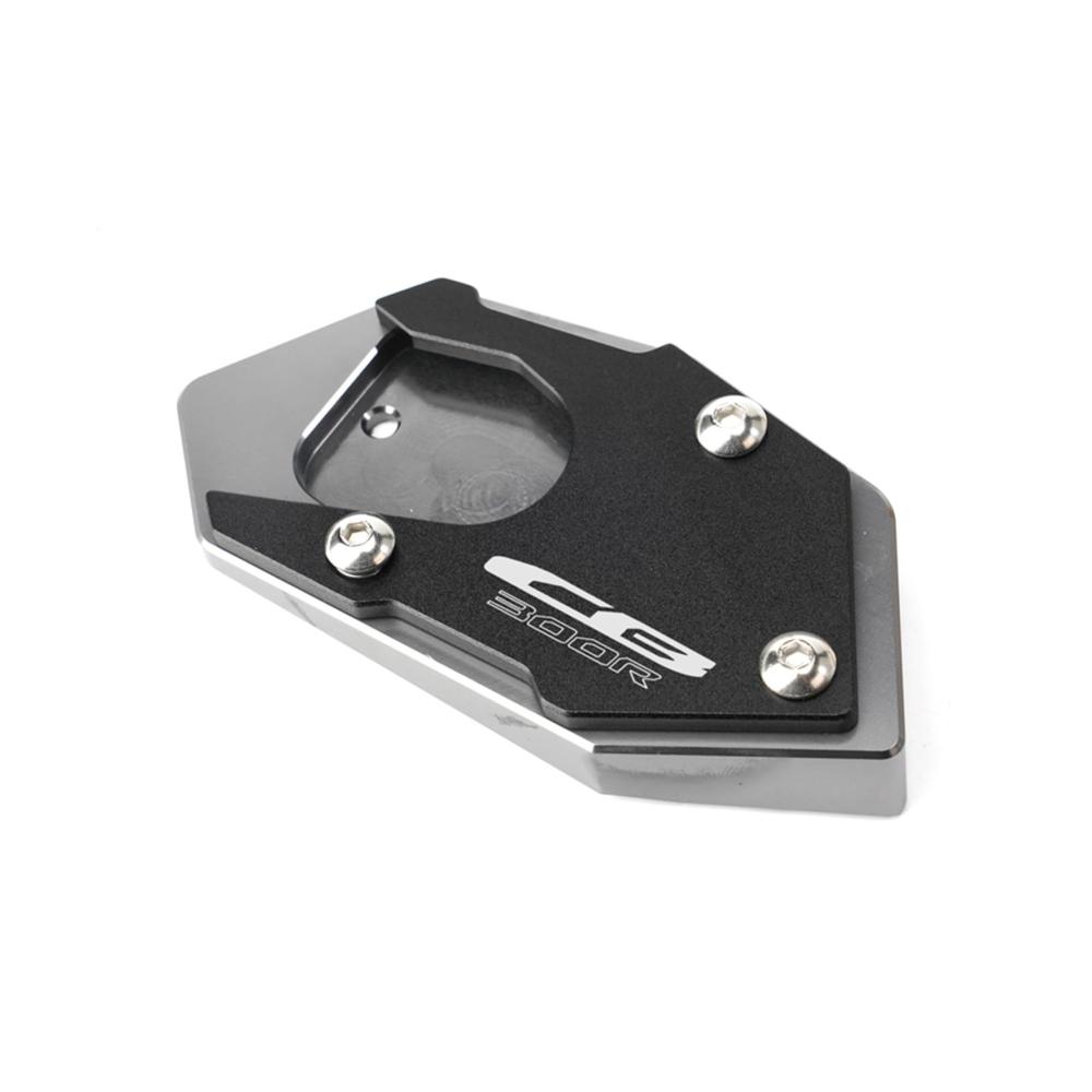 Erweiterte Unterstützung Motorrad Ständer Pad für HON&DA CB300R CB250R CB 250R 300R 2013-2020 | Verlängerte CNC Kickstand Fußseite | Verbesserte Standfestigkeit | Farbe 6 Größe für CB300R
