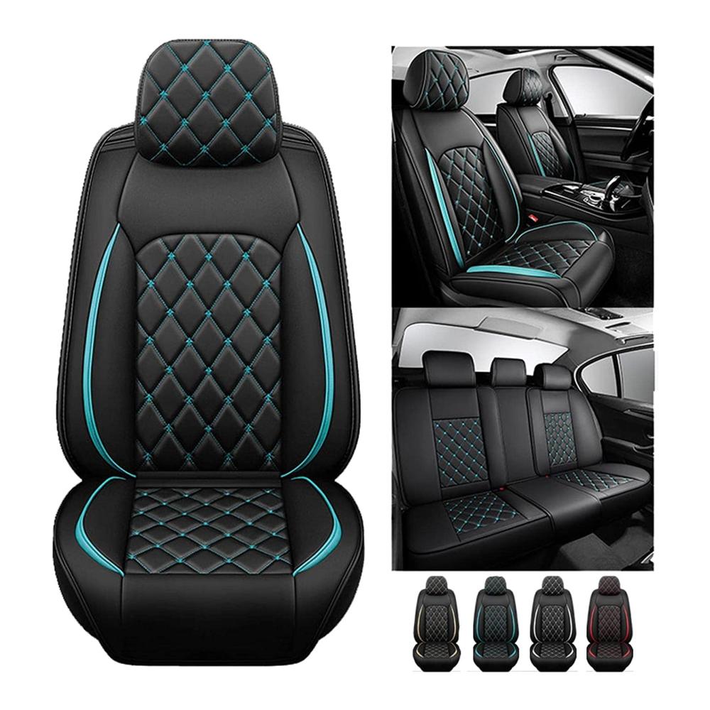 Premium Autositzbezüge Set für K-IA Sportage 2011-2015 | Universal 5 Sitze PU-Leder | Allwetter Schutz | Rutschfest & Wasserdicht | Hochwertige Sitzbezug Covers | Auto Zubehör