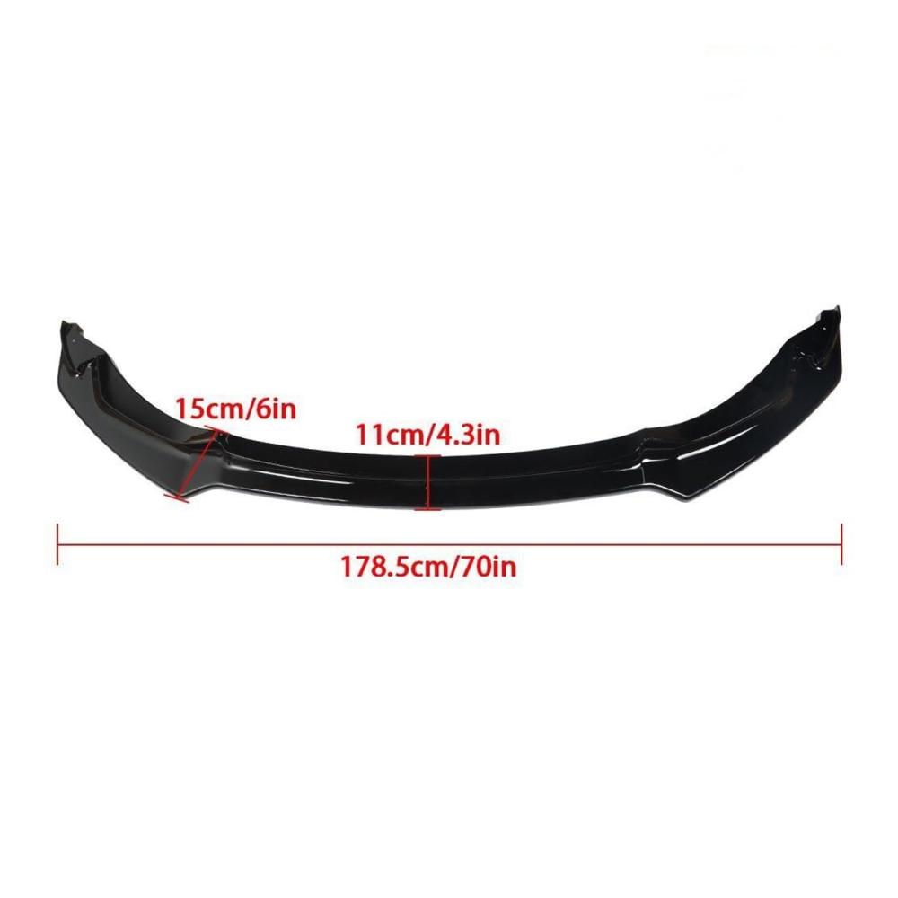 Verbesserte Version Hochwertiger Frontspoiler für B&MW F80 M3 F82 F83 M4 2015-2020 – Carbon-Look glänzend schwarz | Aerodynamisches Upgrade für Ihren Wagen | Einfache Montage | Autozubehör für Sportwagenliebhaber