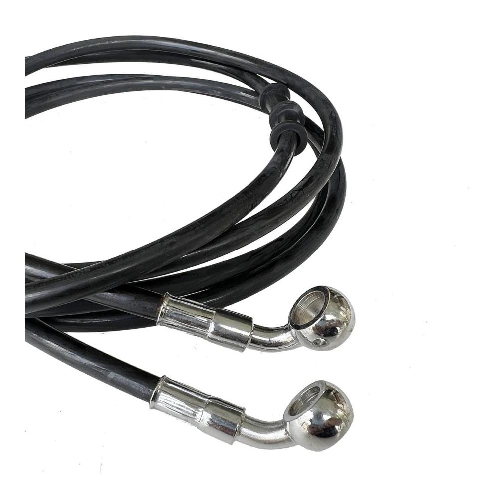 Upgrade deine Bremsleistung mit diesem hochwertigen Bremsschlauch-Set! Schwarzer Vorderradbremsschlauch 400-1400 mm hydraulisch DOT-zertifiziert geflochtenes Kabel 10 mm Banjo-Verchromung. Ideal für universelle Motorräder maximale Sicherheit und Kontrolle. Erlebe Spitzenperformance jetzt
