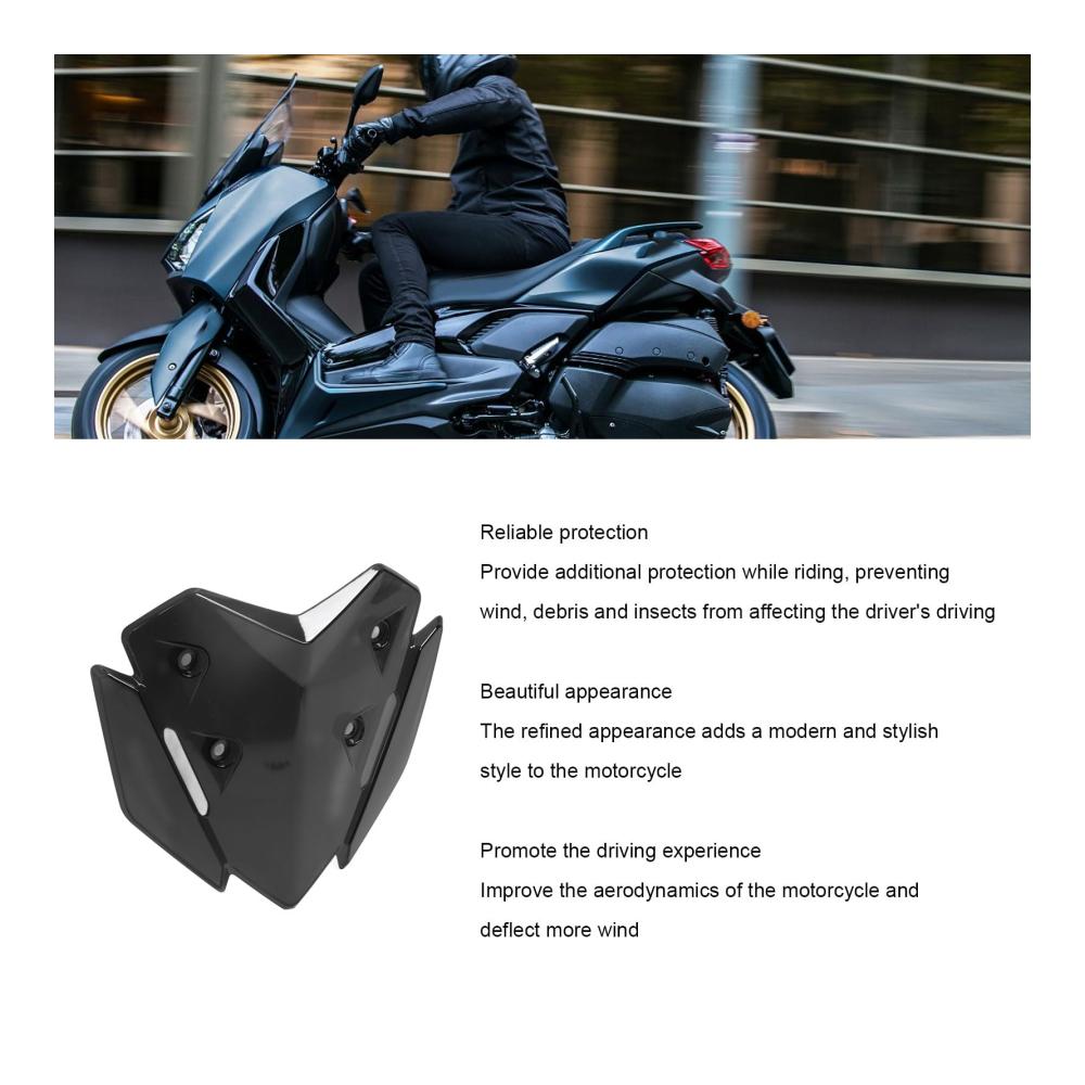 Hochwertiges Motorrad-Windschutzscheibenwerkzeug-Set | Verbesserte Sicht und Schutz | Passend für Xmax 125 250 300 | Einfache Montage | Transparentes Grau | Windschutzscheiben-Zubehör für Biker