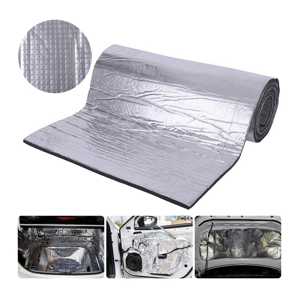 Entdecken Sie die ultimative Auto Dämmmatte Selbstklebende Schallschutzmatte für optimale Isolierung - Feuerfest Feuchtigkeitsfest & Wasserdicht - 200cm×50cm×5mm Silber