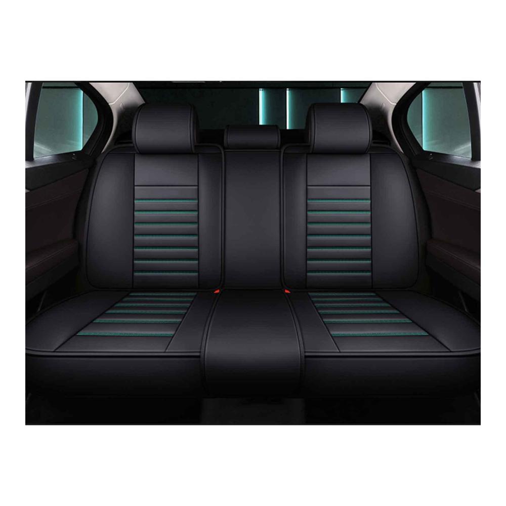 Sitzauflagen für Auto Universal Set für Ford Transit Custom (2020-2023) Leder Kissen 5-Sitz Schutz vor Wasser und rutschfest Hochwertige Sitzbezüge