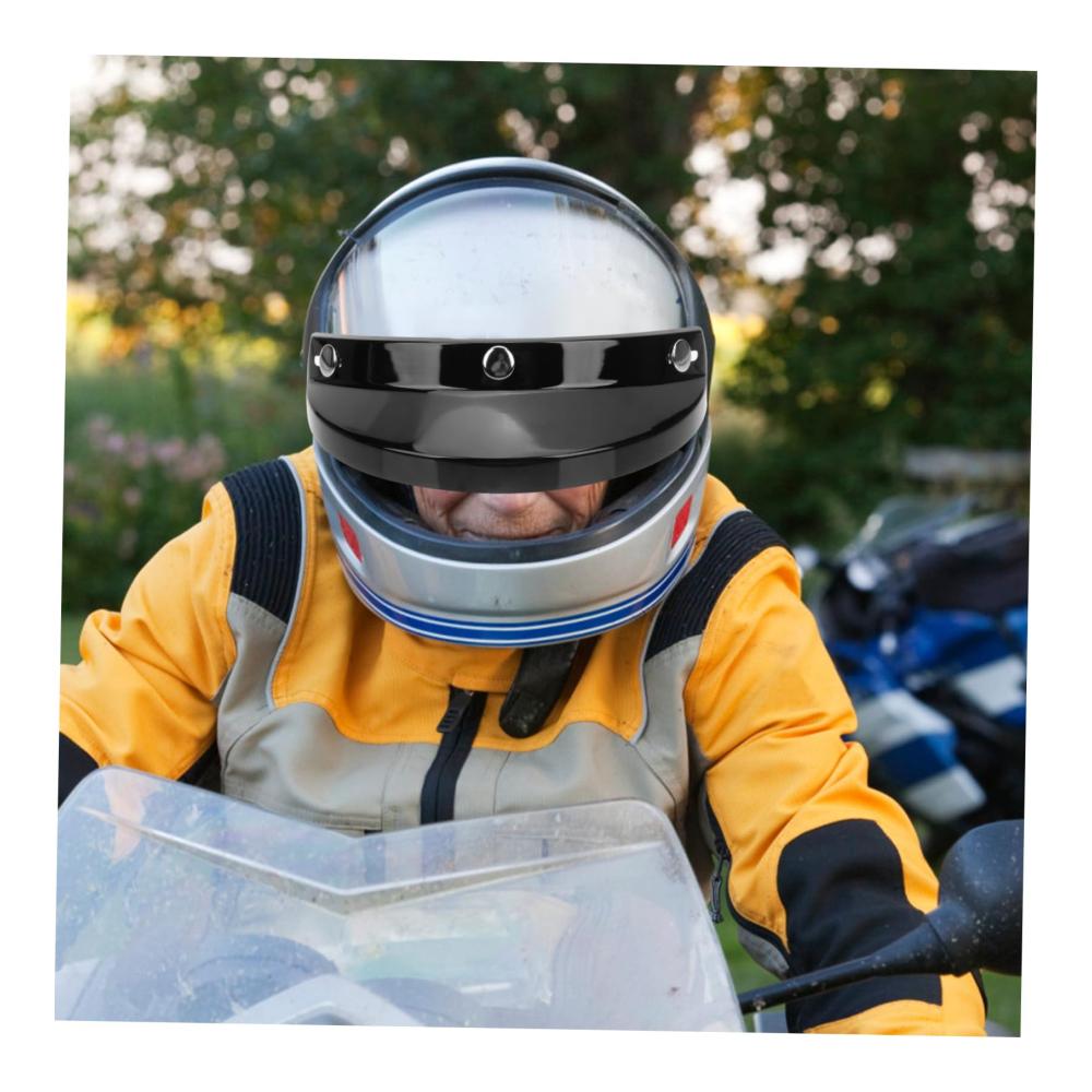 Helmvisiere Retro Motorradhelm Sonnenschirm Kappe für Regenschutz | Hochwertige Schutzabdeckung und Zubehör für Fahrrad- und Motorradhelme | Ski-Maske Ersatzteil für maximalen Schutz und Stil
