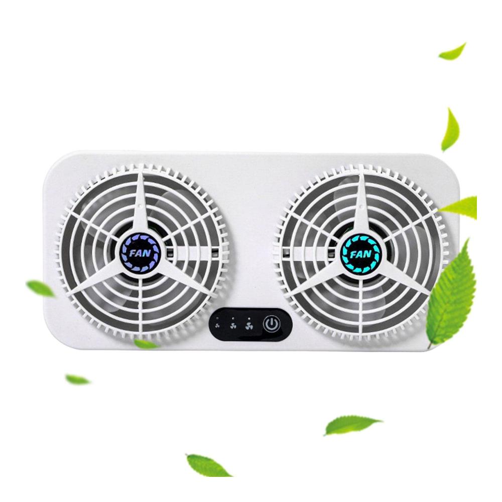 Solarbetriebener USB-Ventilator für Autos – Erfrischende Kühlung für Wohnmobile LKWs & SUVs – Automatischer Lüfter für den Sommer – Effiziente Belüftung mit Solarstrom