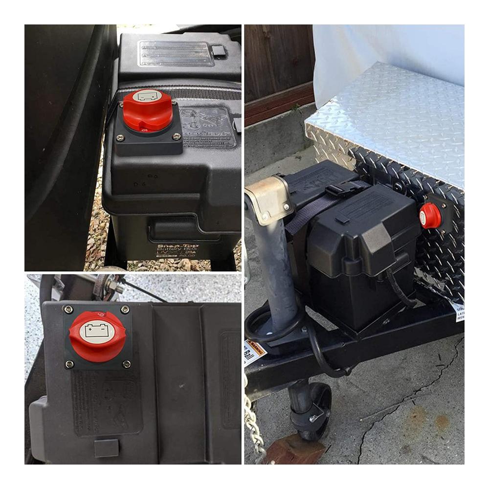 Batterieschalter 12V-48V Zuverlässiger Master Isolator für Marine Auto Wohnmobil RV & Anhänger - Praktischer Abgeschnittener Schalter (EIN/AUS) - Sicherheit & Kontrolle für Ihre Stromquelle
