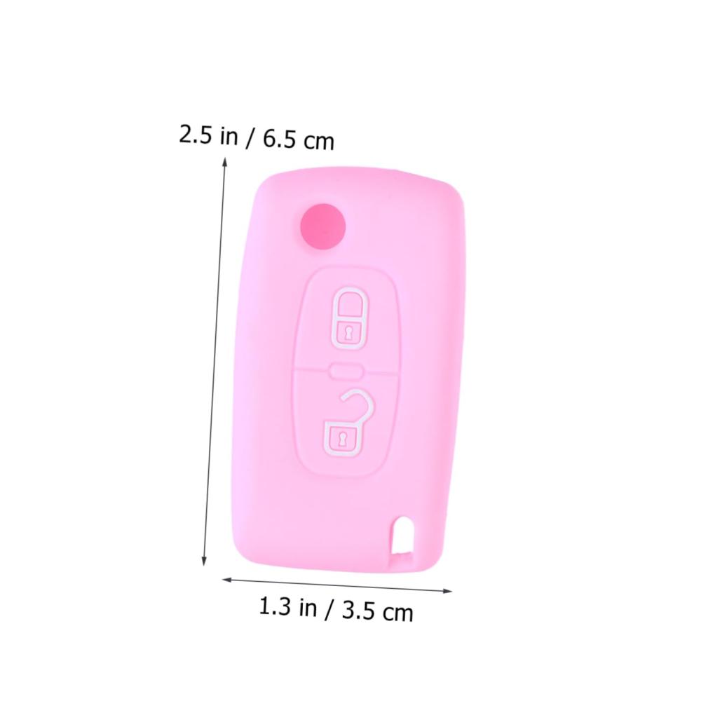Schlüsselgehäuse Organizer 2er Pack – Silikon Schlüsseletui für Auto & Zuhause – Schlüsseltasche mit Faltschließe – Praktisches Schlüsselbox Set in Rosa für sichere Aufbewahrung