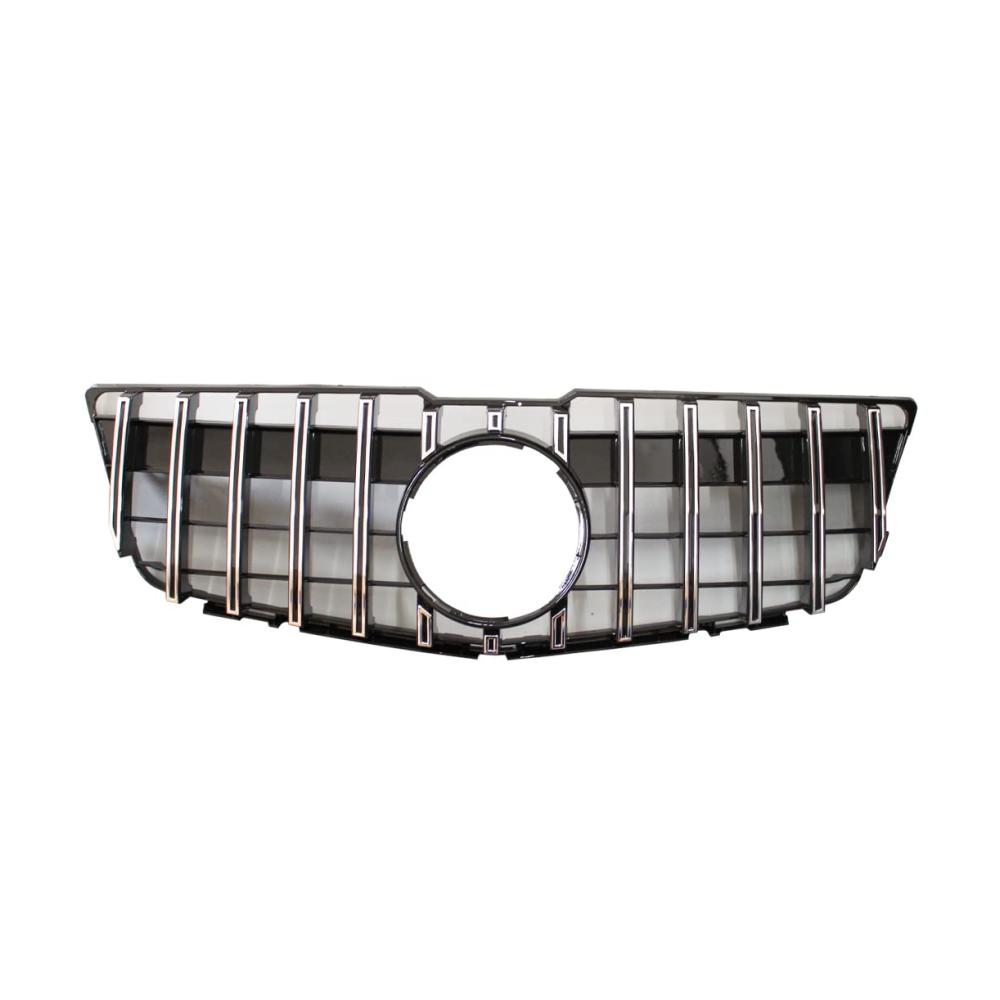 Frontgrillspoiler Sportlicher Racing Mesh Grill für Mercedes Benz GLK 2008-2012 GT Chrome - Verbessern Sie das Aussehen Ihres Fahrzeugs und steigern Sie die Leistung