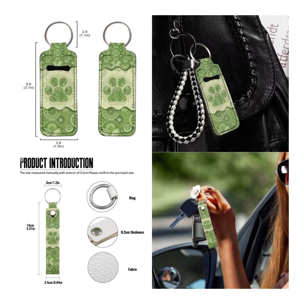 Stilvolles Boho-Mandala Design! Hundepfotenabdruck Muster! Komplettes Set für die Innenausstattung Vordersitzbezüge mit Lenkradbezug für LKW/SUV/Vans. Jetzt erhältlich