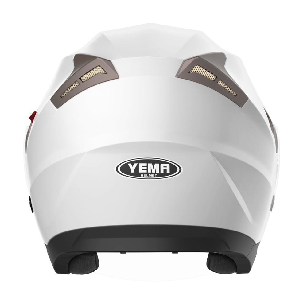 Stylischer Jethelm Rollerhelm Chopper Helm - Hochwertiger YEMA YM-627 Motorradhelm ECE mit Doppelvisier Sonnenblende für Damen und Herren. Maximale Sicherheit und Komfort