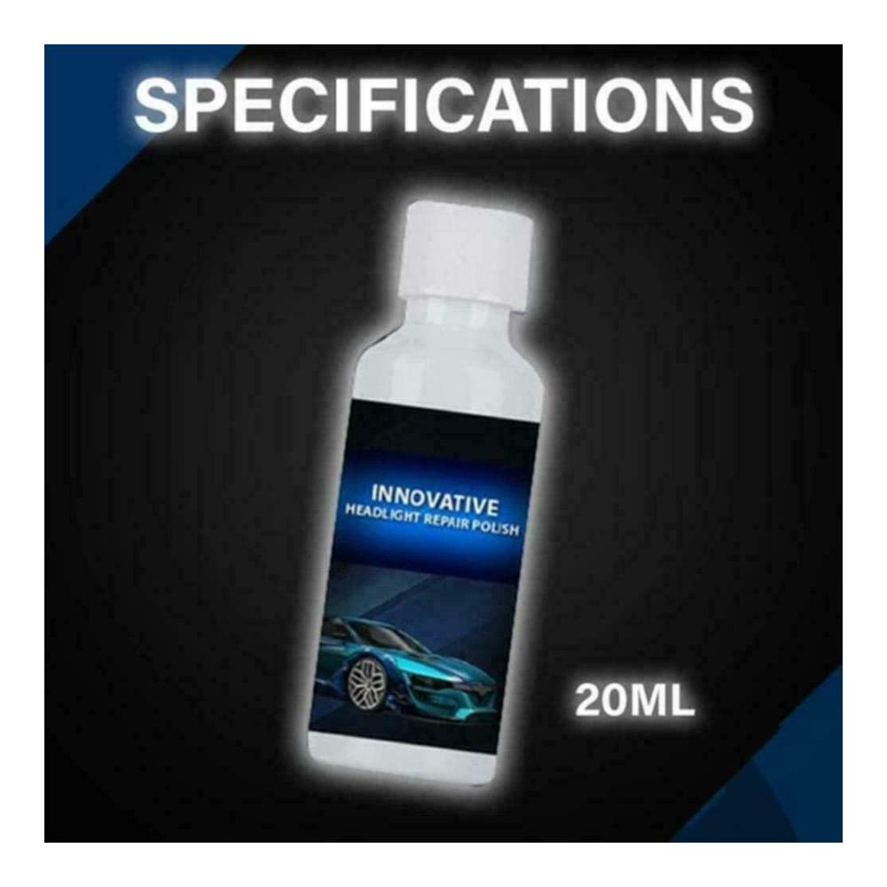 2er-Pack Leistungsstarke Fortgeschrittene Scheinwerfer-Reparatursets | Klarer Blick | 30ML Auto Scheinwerfer Reparatur Polish & Beschichtung | Professionelle Scheinwerferreparatur | Glanz und Sicherheit