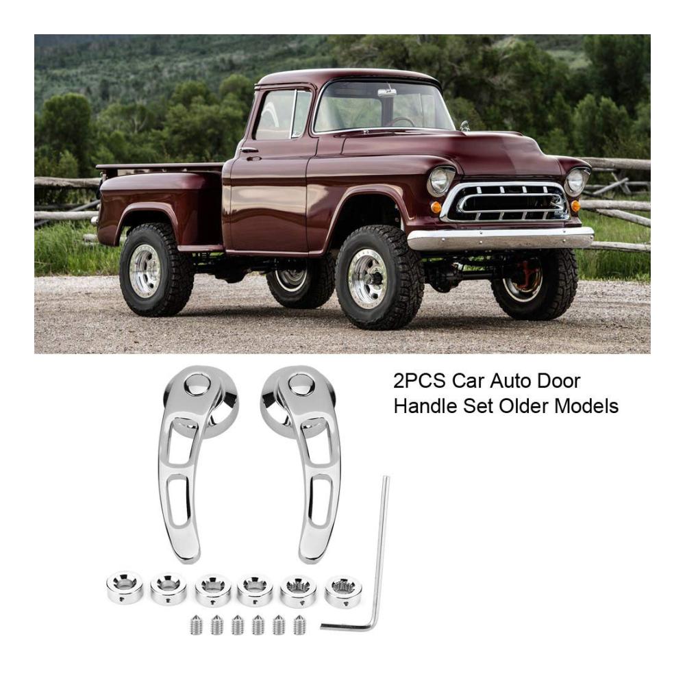 Hochwertige Vintage-Außentürgriffe für Autos - Leicht & langlebig - Eisenbeschichtung - Silber - Autozubehör für verschiedene Modelle